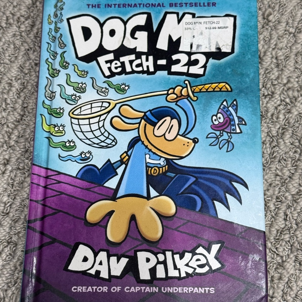 ☀️Dog Man: Fetch-22 Kids Hardcover - Blue & Purple